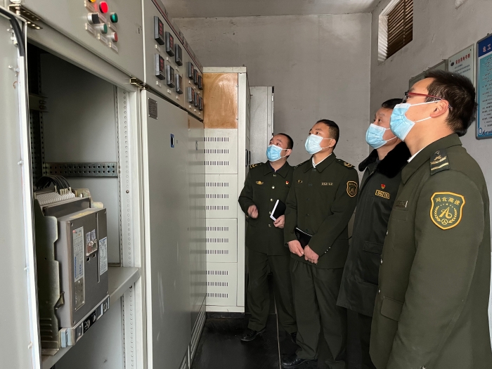 2022-1-27 柏乡站开展节前安全检查，拍摄：高冰册