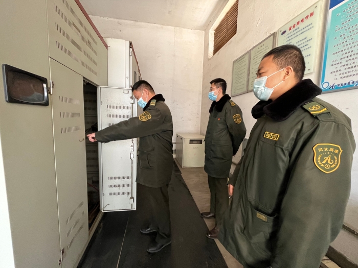 2022-2-8  柏乡站开展节后安全检查，拍摄：高冰册