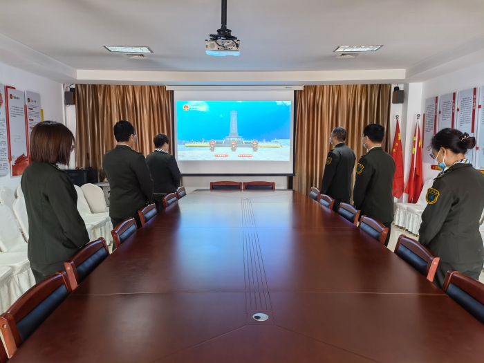 4月1日，内丘站组织开展“‘2022奋进’清明云祭奠”主题活动（1）