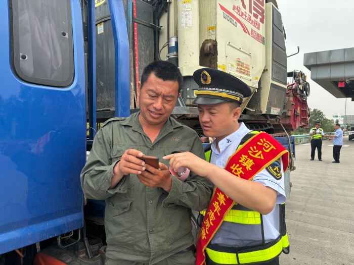 2024-6-4，河沙镇站为三夏车辆设置作业目的地路线，摄影杨利芳